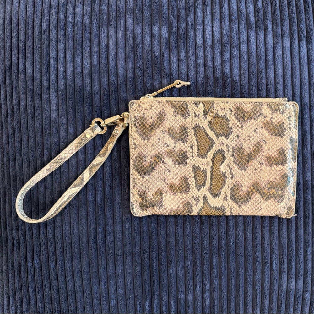 Cole Haan Python Leather Clutch/Wristlet